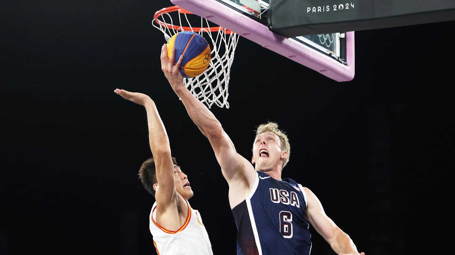 Barry leads Team USA to victories over France and China in 3x3 pool play