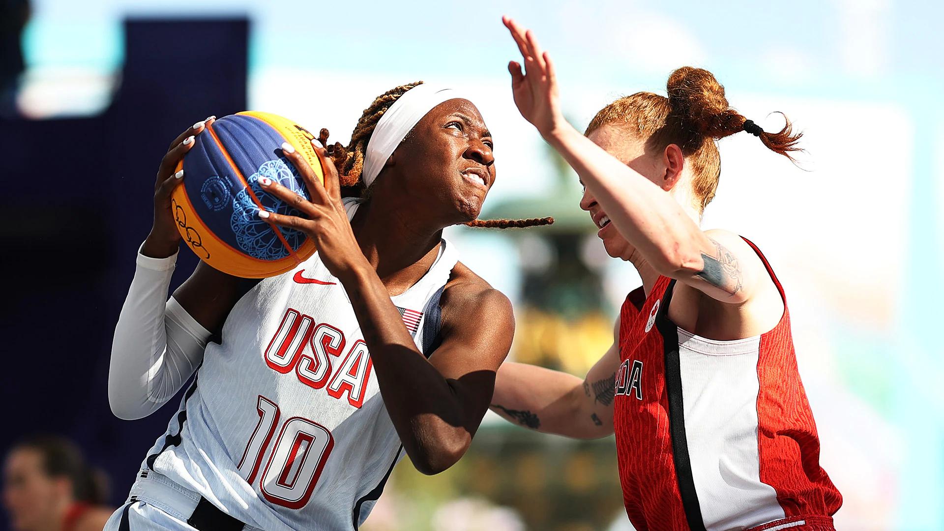 US women defeat Canada in overtime to secure their third consecutive victory in 3x3 pool play