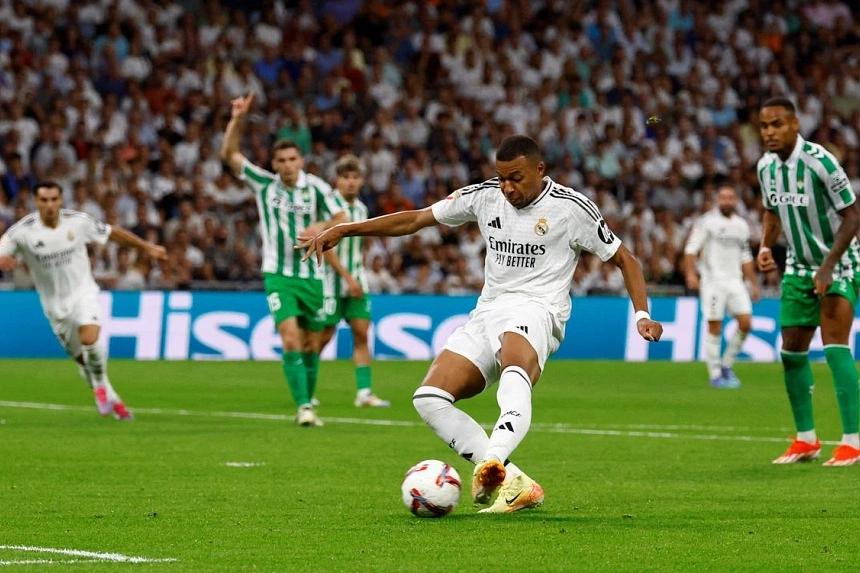 Mbappe's brace secures tense victory for Real Madrid over Betis