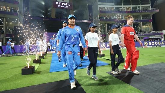 Sachin Tendulkar Foundation Children Play with Cricket Legends at DY Patil Stadium in International Masters League